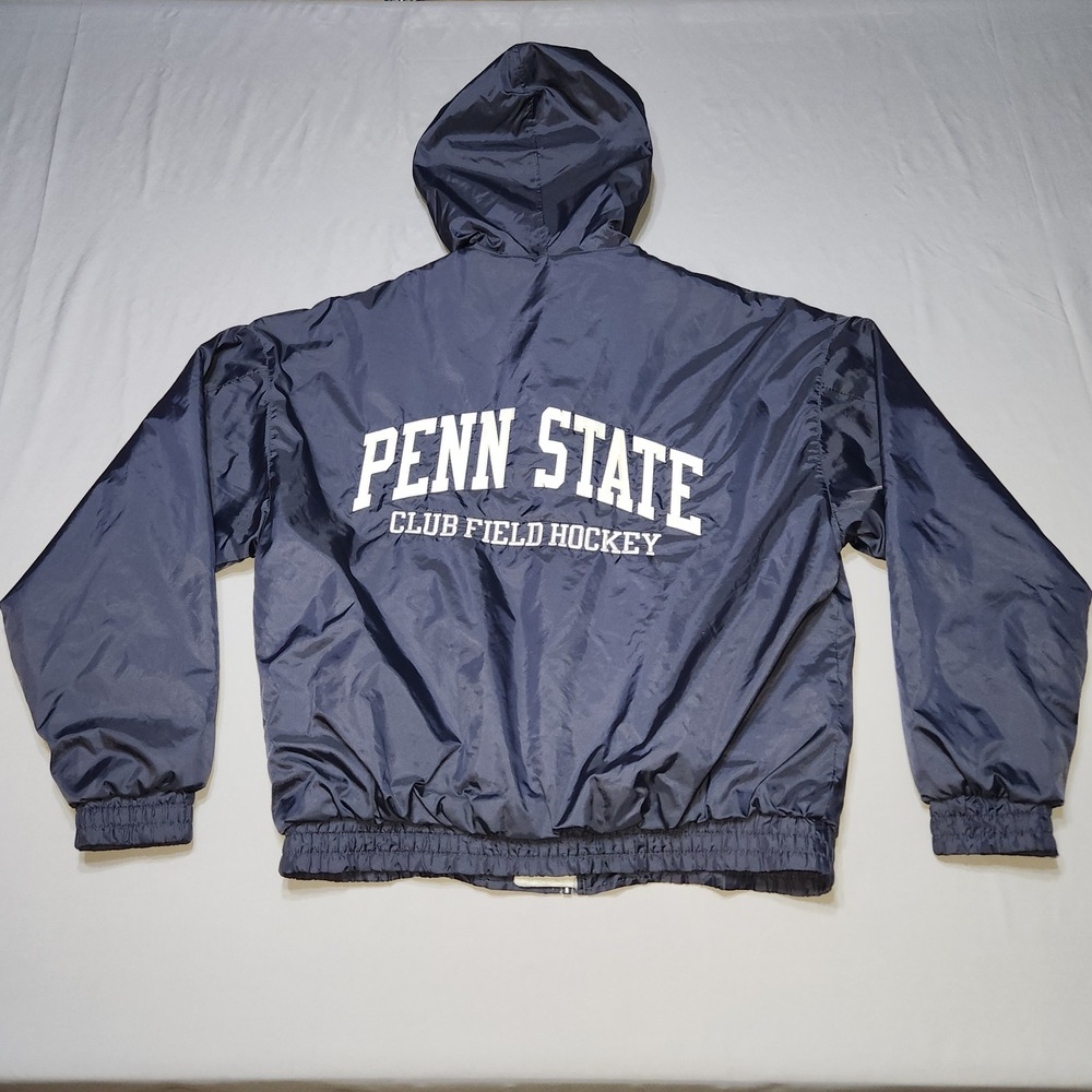 Penn State Club Field Hockey Full Zip Windbreaker Jacket Navy Blue Mens XL - Picture 2 of 10